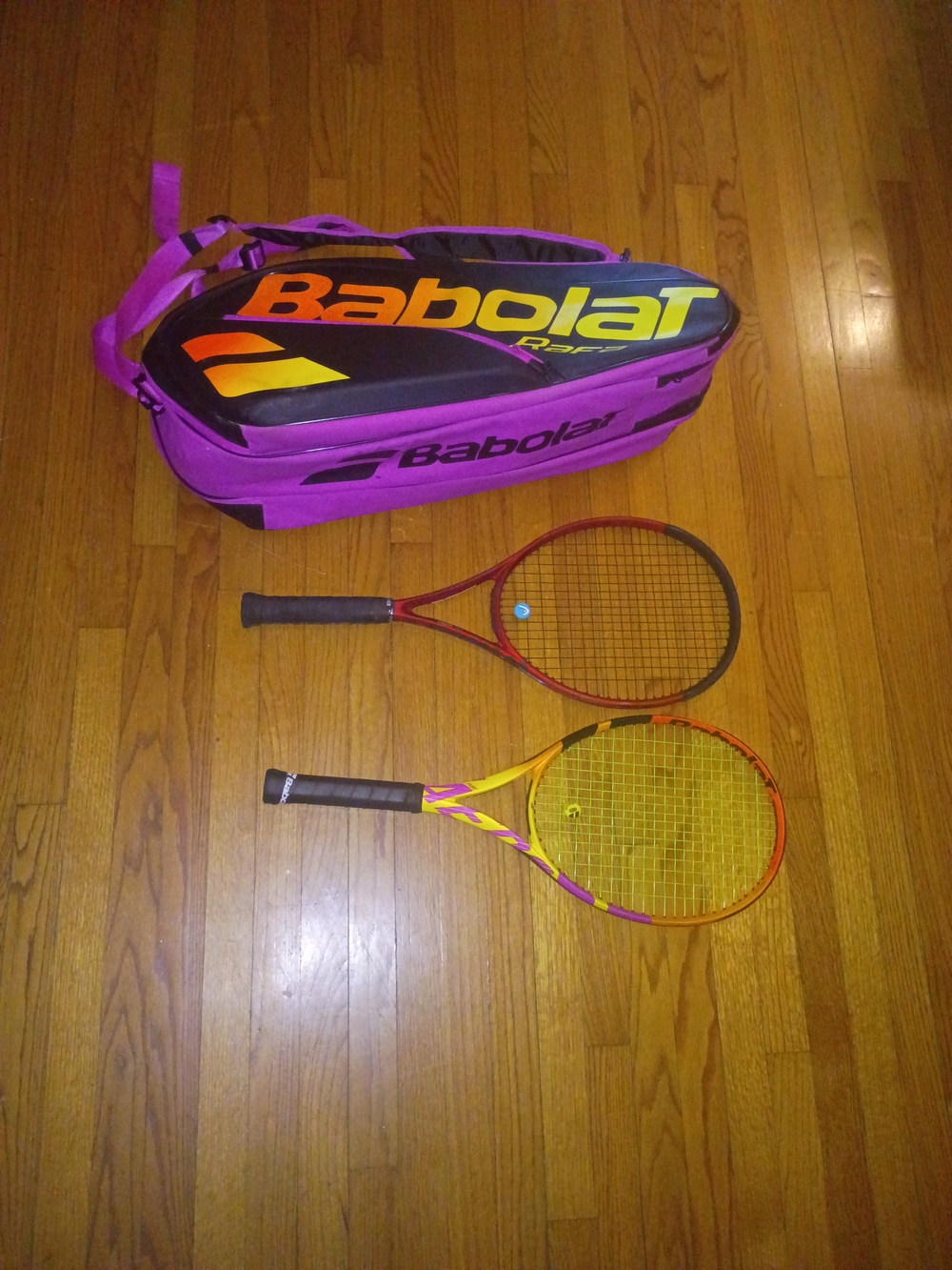 Babolat Black Super Comp Overgrip Pack with Orange Accent